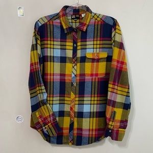BDG Boyfriend Fit Multicolor Flannel Shirt